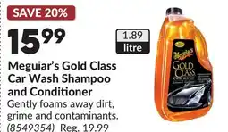 Princess Auto Meguiar's Gold Class Car Wash Shampoo and Conditioner offer