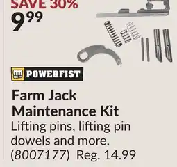 Princess Auto Farm Jack Maintenance Kit offer