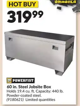 Princess Auto 60 in. Steel Jobsite Box offer