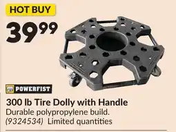Princess Auto 300 lb Tire Dolly with Handle offer