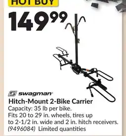 Princess Auto Hitch-Mount 2-Bike Carrier offer