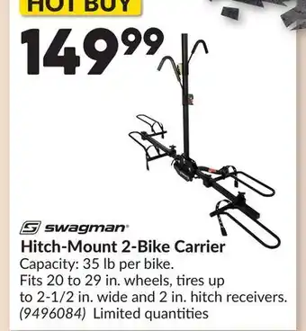 Princess Auto Hitch-Mount 2-Bike Carrier offer