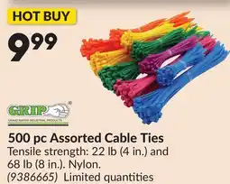 Princess Auto 500 pc Assorted Cable Ties offer