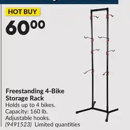 Princess Auto Freestanding 4-Bike Storage Rack offer