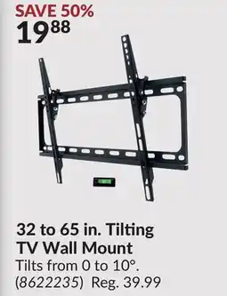 Princess Auto 32 to 65 in. Tilting TV Wall Mount offer