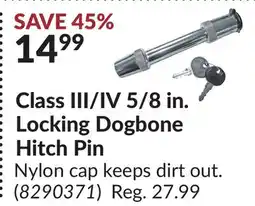 Princess Auto Class III/IV 5/8 in. Locking Dogbone Hitch Pin offer