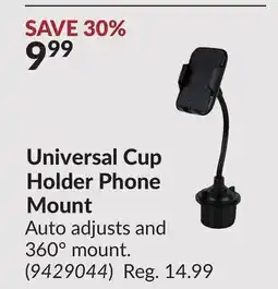 Princess Auto Universal Cup Holder Phone Mount offer