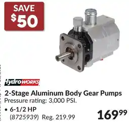 Princess Auto 2-Stage Aluminum Body Gear Pumps • 6-1/2 HP offer