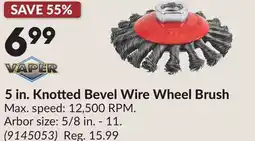 Princess Auto 5 in. Knotted Bevel Wire Wheel Brush offer