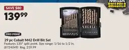 Princess Auto 29 pc Cobalt M42 Drill Bit Set offer