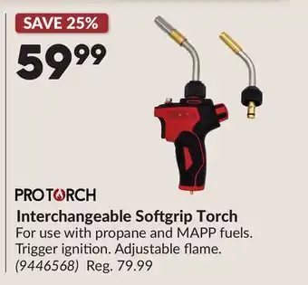 Princess Auto Interchangeable Softgrip Torch offer