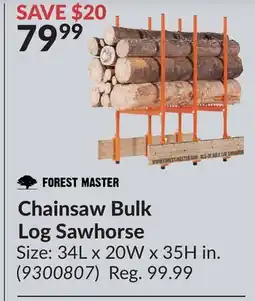 Princess Auto Chainsaw Bulk Log Sawhorse offer