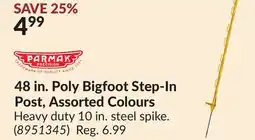 Princess Auto 48 in. Poly Bigfoot Step-In Post, Assorted Colours offer