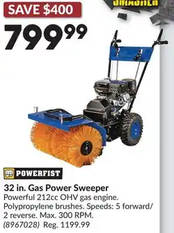 Princess Auto 32 in. Gas Power Sweeper offer