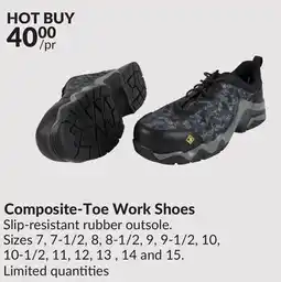 Princess Auto Composite-Toe Work Shoes offer