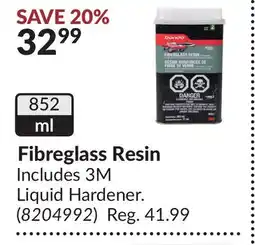 Princess Auto Fibreglass Resin offer