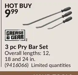 Princess Auto 3 pc Pry Bar Set offer