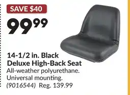 Princess Auto 14-1/2 in. Black Deluxe High-Back Seat offer
