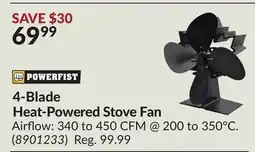 Princess Auto 4-Blade Heat-Powered Stove Fan offer