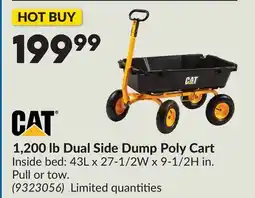 Princess Auto 1,200 lb Dual Side Dump Poly Cart offer