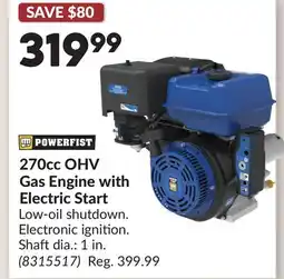 Princess Auto 270cc OHV Gas Engine with Electric Start offer