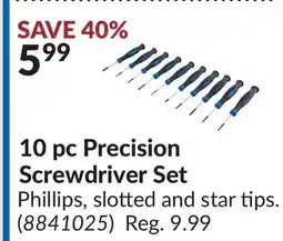 Princess Auto 10 pc Precision Screwdriver Set offer
