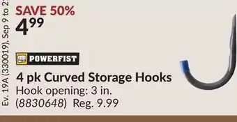 Princess Auto 4 pk Curved Storage Hooks offer