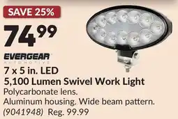 Princess Auto 7 x 5 in. LED 5,100 Lumen Swivel Work Light offer