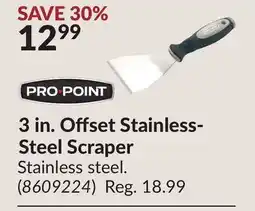 Princess Auto 3 in. Offset Stainless- Steel Scraper offer