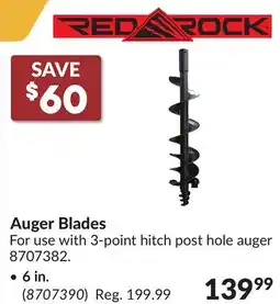 Princess Auto Auger Blades 6 in offer
