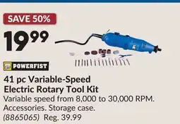 Princess Auto 41 pc Variable-Speed Electric Rotary Tool Kit offer