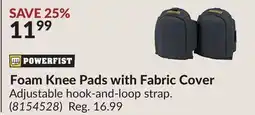 Princess Auto Foam Knee Pads with Fabric Cover offer