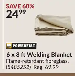 Princess Auto 6 x 8 ftWelding Blanket offer