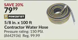 Princess Auto 5/8 in. x 100 Contractor Water Hose offer
