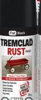 Princess Auto Flat Black Rust Spray Paints offer