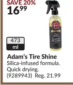 Princess Auto Adam's Tire Shine offer