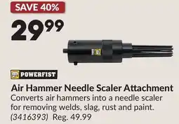 Princess Auto Air Hammer Needle Scaler Attachment offer