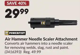 Princess Auto Air Hammer Needle Scaler Attachment offer