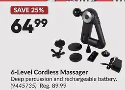 Princess Auto 6-Level Cordless Massager offer