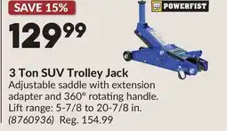 Princess Auto 3 Ton SUV Trolley Jack offer