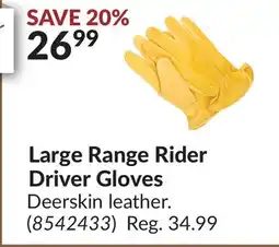 Princess Auto Large Range Rider Driver Gloves offer
