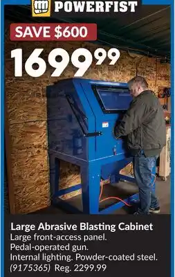 Princess Auto Large Abrasive Blasting Cabinet offer