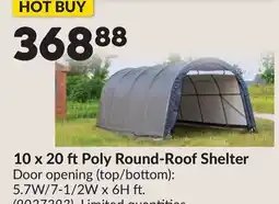Princess Auto 10 x 20 ftPoly Round-Roof Shelter offer