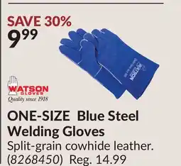 Princess Auto ONE-SIZE Blue Steel Welding Gloves offer