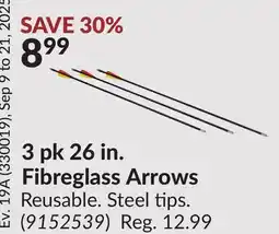 Princess Auto 3 pk 26 in. Fibreglass Arrows offer