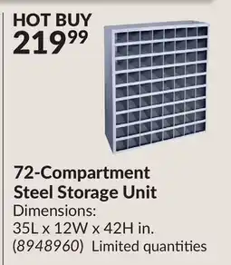 Princess Auto 72-Compartment Steel Storage Unit offer