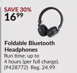 Princess Auto Foldable Bluetooth Headphones offer