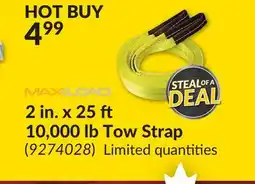 Princess Auto 2 in. x 25 10,000 lb Tow Strap offer