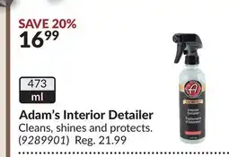Princess Auto Adam's Interior Detailer offer