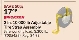 Princess Auto 2 in. 10,000 lb Adjustable Tire Strap Assembly offer